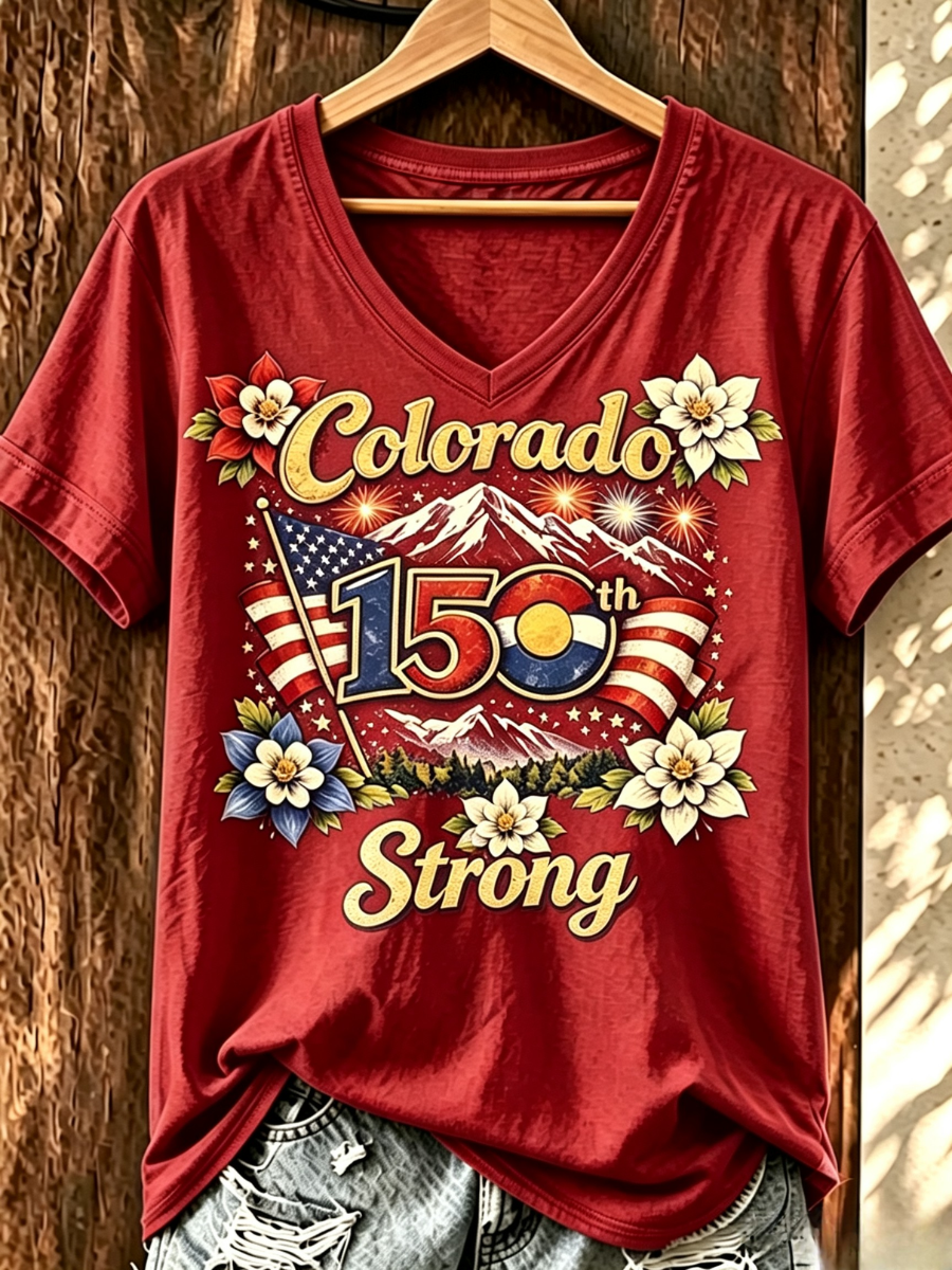 Women's Casual Colorado Strong T-shirt
