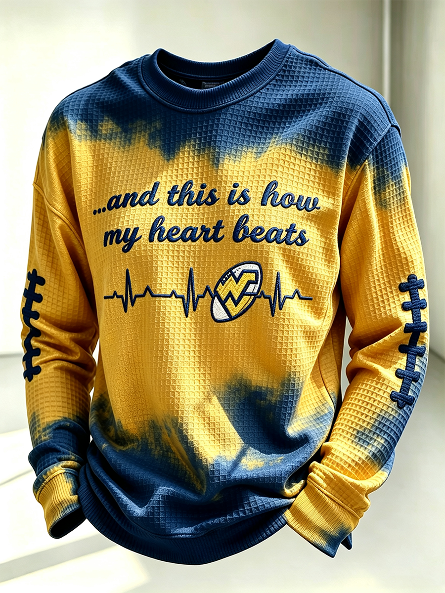Men'S Football Printed Waffle T-Shirt