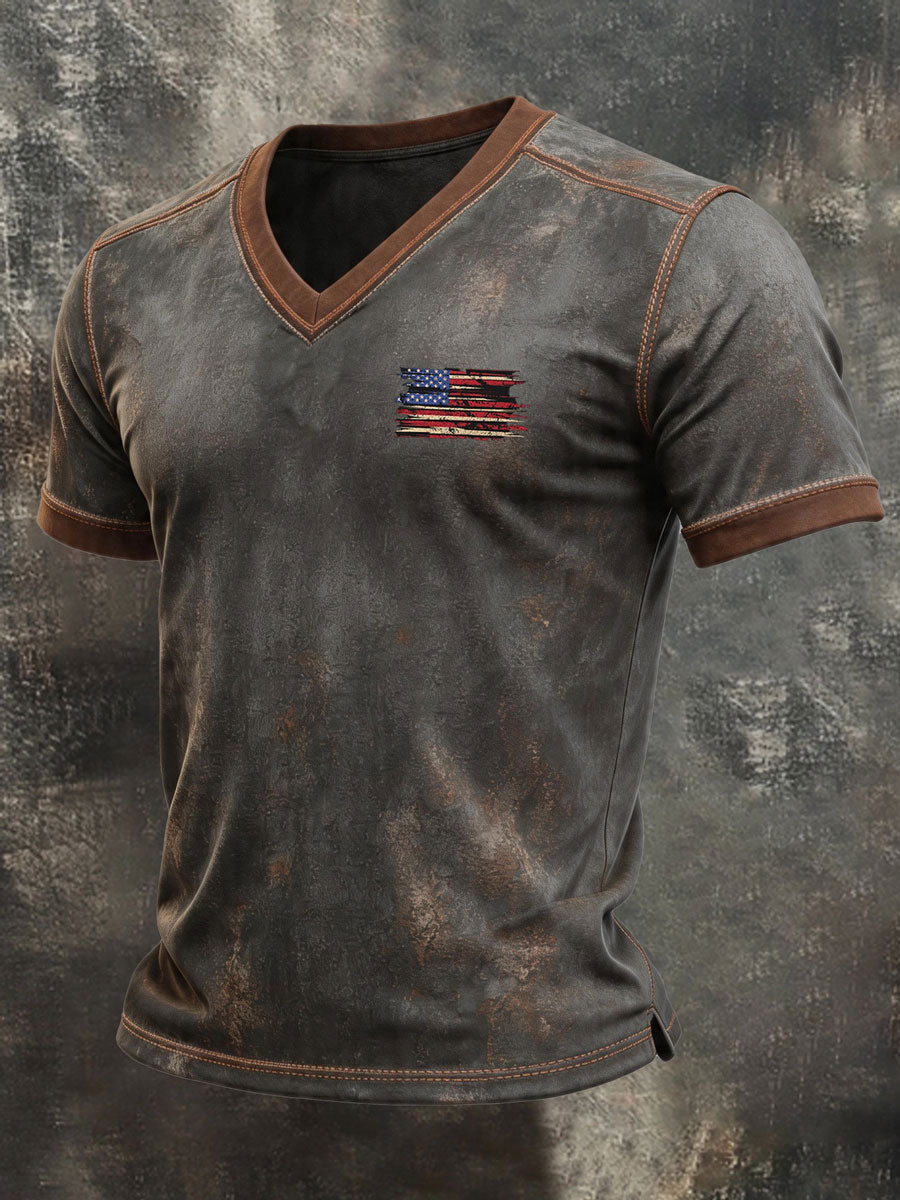 Men'S Retro 250Th Anniversary American Short-Sleeve T-Shirt