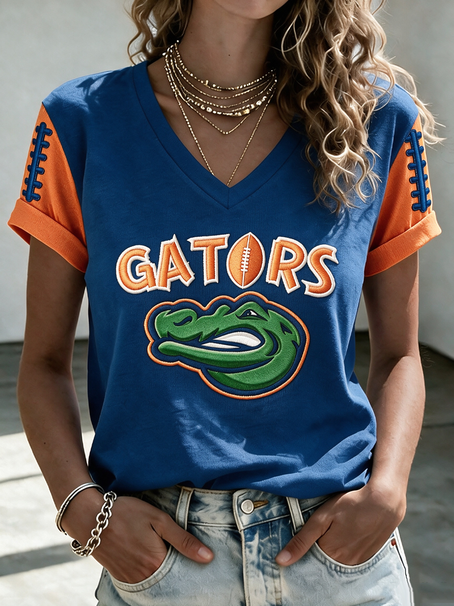 Women'S Football Print Short-Sleeve T-Shirt