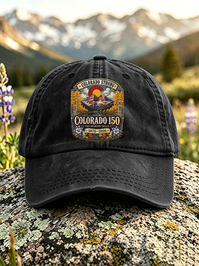 Retro Colorado East. 1876 Centennial State Seal Baseball Hat
