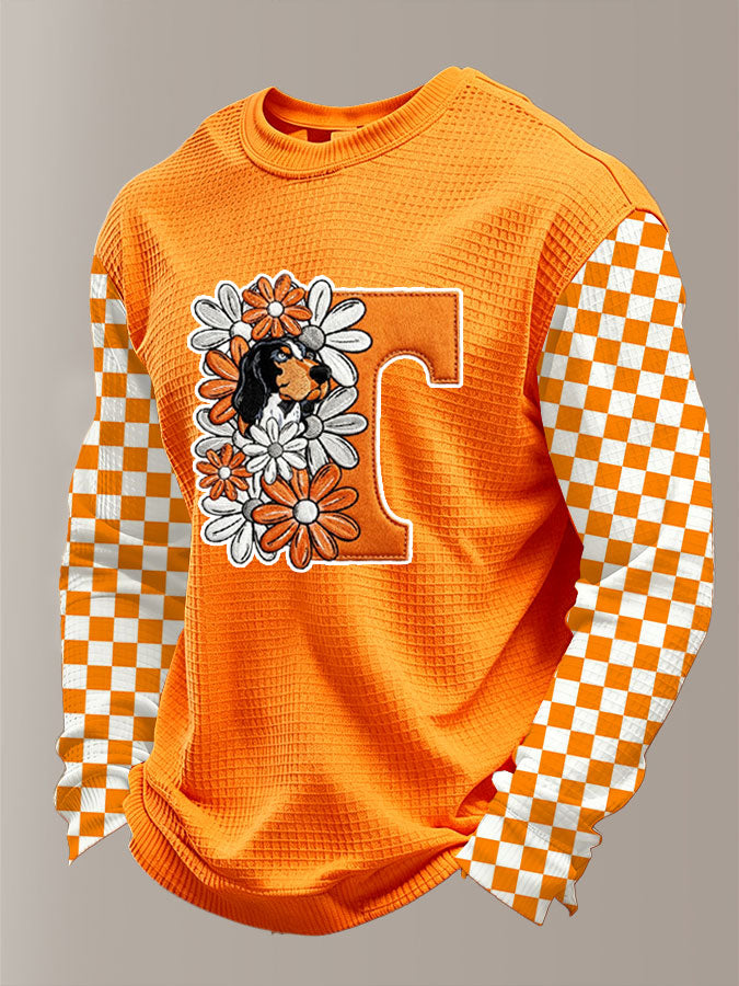 Men'S Football Printed Waffle T-Shirt