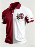 Men'S Football Fan Printed Polo Shirt