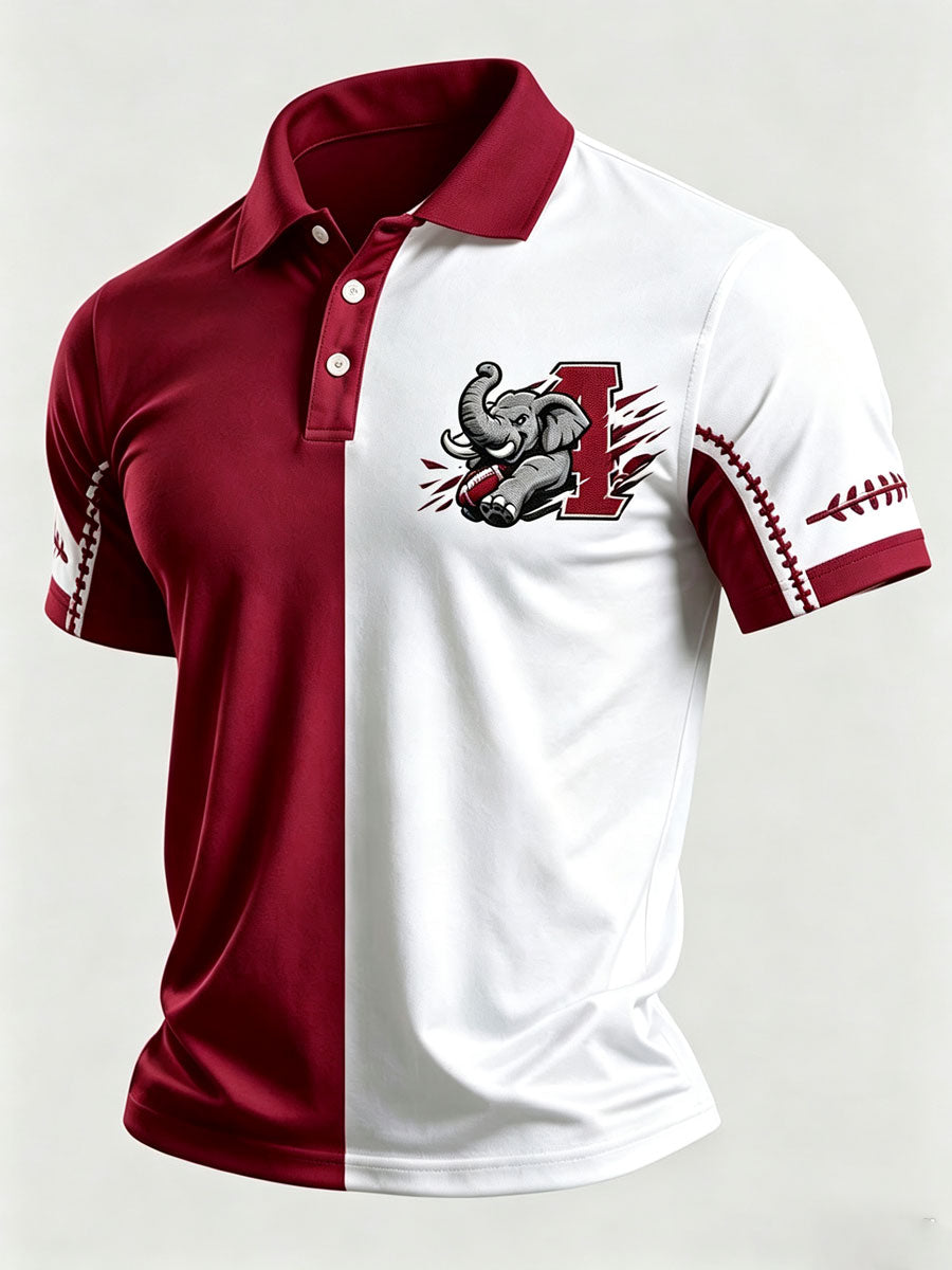 Men'S Football Fan Printed Polo Shirt