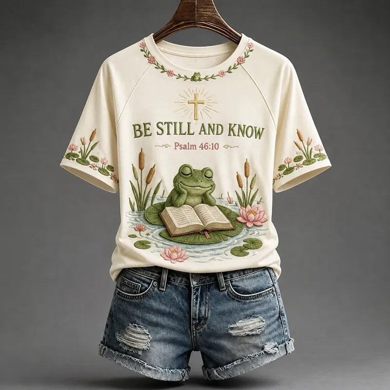 Women's Faith Floral Art Print T-Shirt