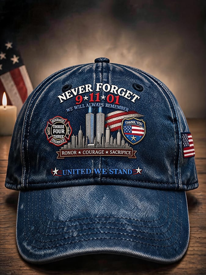 9.11 Never Forget Commemorative Printed Hat