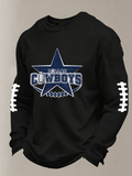 Men'S Football  Printed Waffle T-Shirt