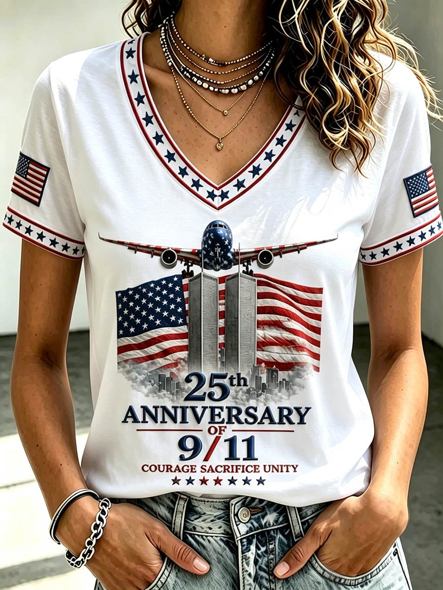 Women's US 9/11 Patriot Day T-Shirt