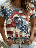 Women's 250th Anniversary Art Print Casual Shirt