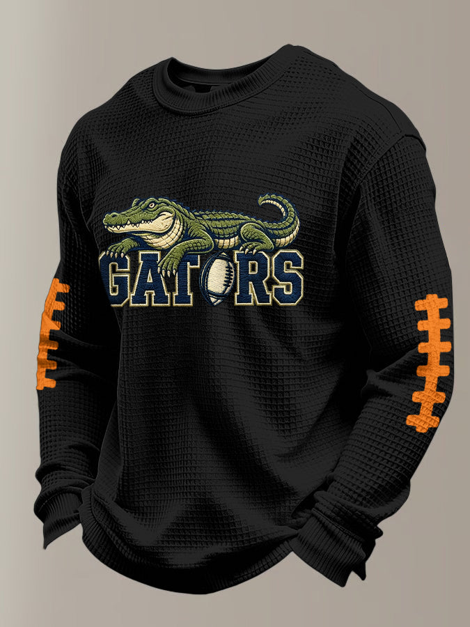 Men'S Football Printed Waffle T-Shirt