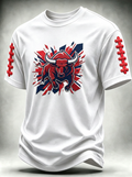 Unisex Houston Texans Football Bull Graphic Printed T-shirt