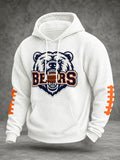 Men'S Football Printed Casual Hoodie