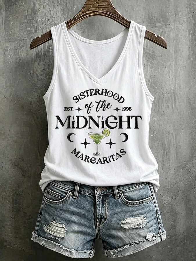 Women's Midnight Margaritas Printed Tank Top