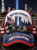 9.11 Never Forget Commemorative Printed Hat