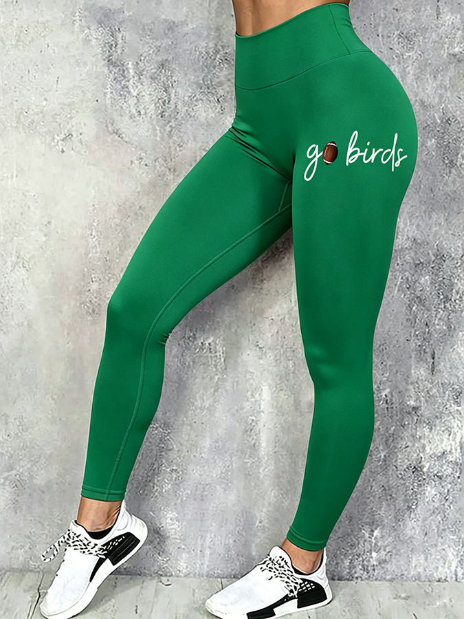 Women'S Football Print Leggings