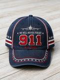 Unisex We Will Never Forget 9 11 Print Baseball Cap