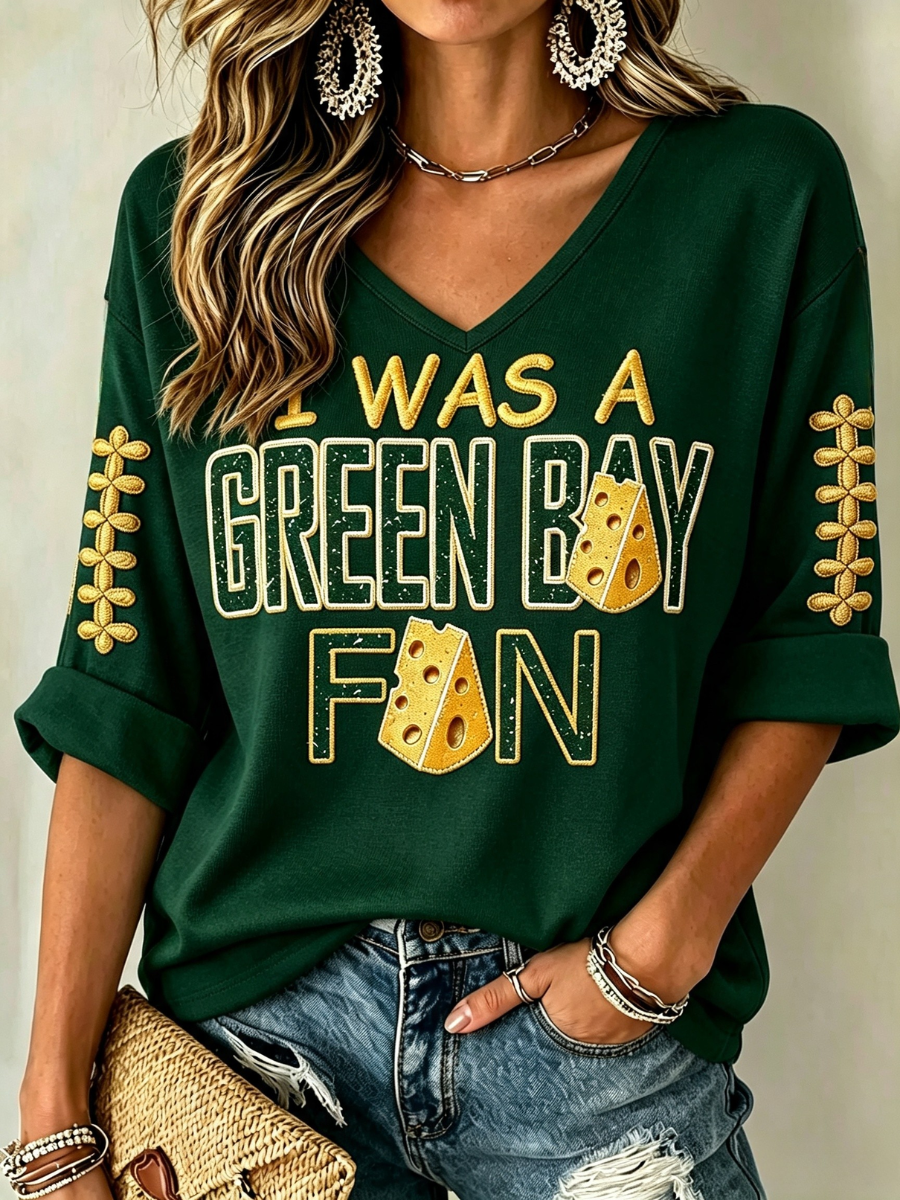 Women's Football Printed T-shirt