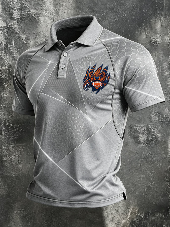Men'S Retro Football Polo Shirt