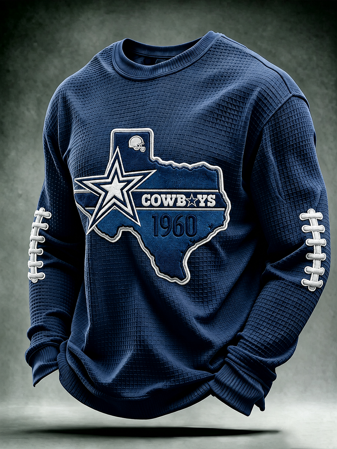 Men'S Retro Football Waffle T-Shirt