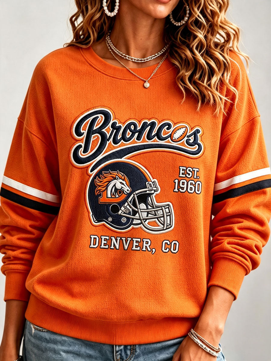 Women's Football Printed Casual Sweatshirt