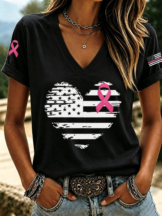 Women's Breast Cancer Awareness  Casual T-shirt