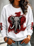 Women'S Rugby Printed Round Neck T-Shirt