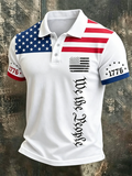 Men's 250th Anniversary Print Casual Polo Shirt