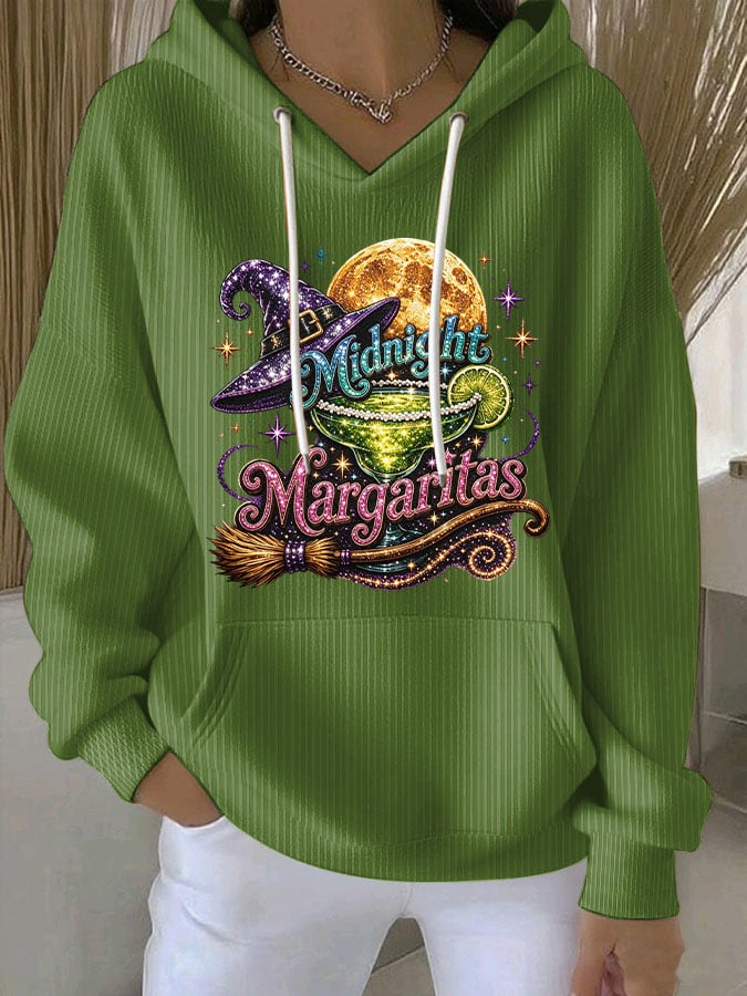 Women's Midnight Margaritas Print Casual Sweatshirt