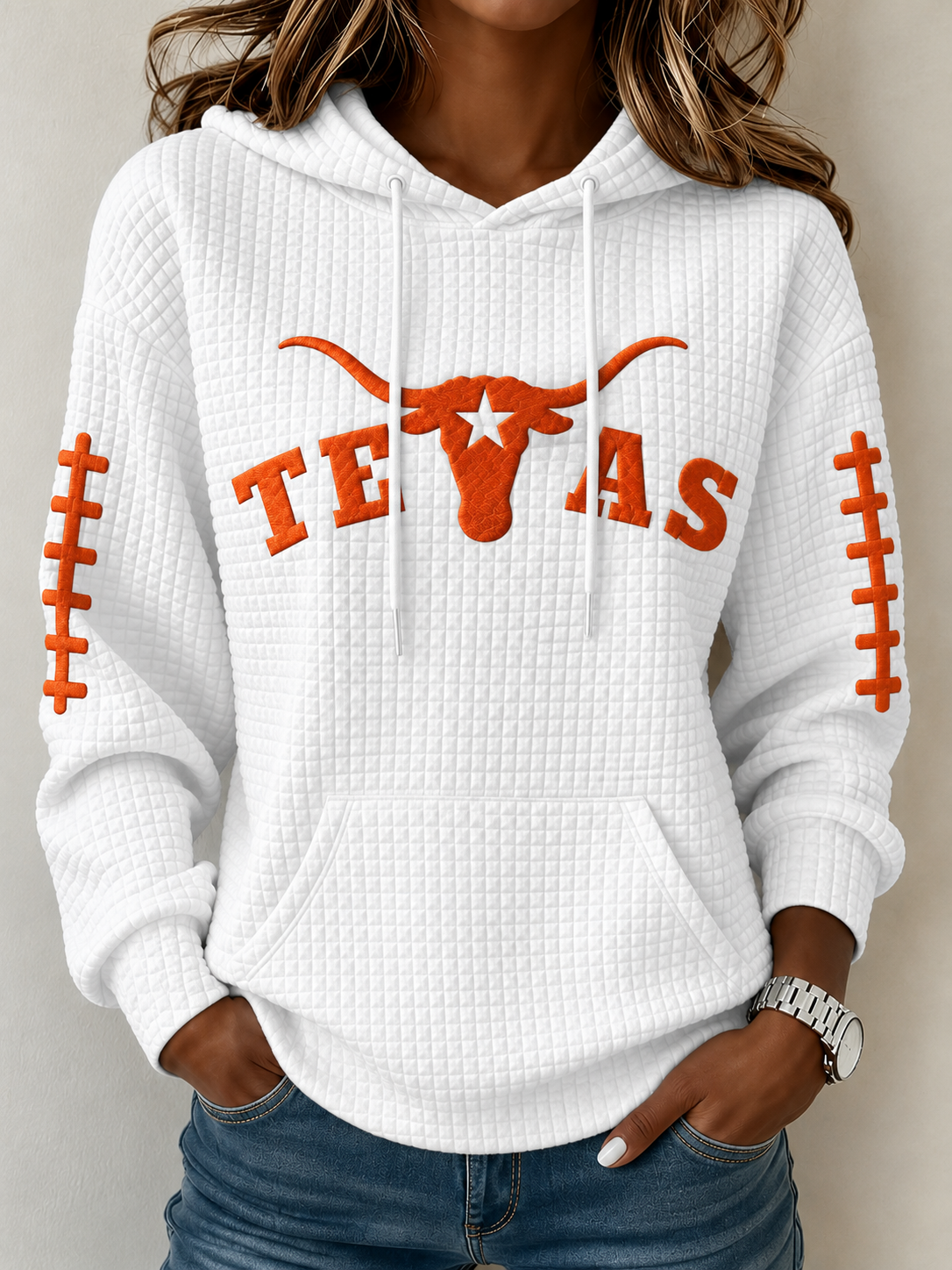 Women's Football Print Sweatshirt