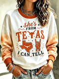 Women's Retro Rugby Round Neck Sports Shirt
