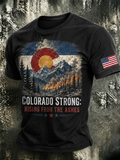 Men'S Colorado Strong: Rising From The Ashesn Printed T-Shirt