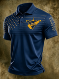Men'S Football Printed Polo Shirt
