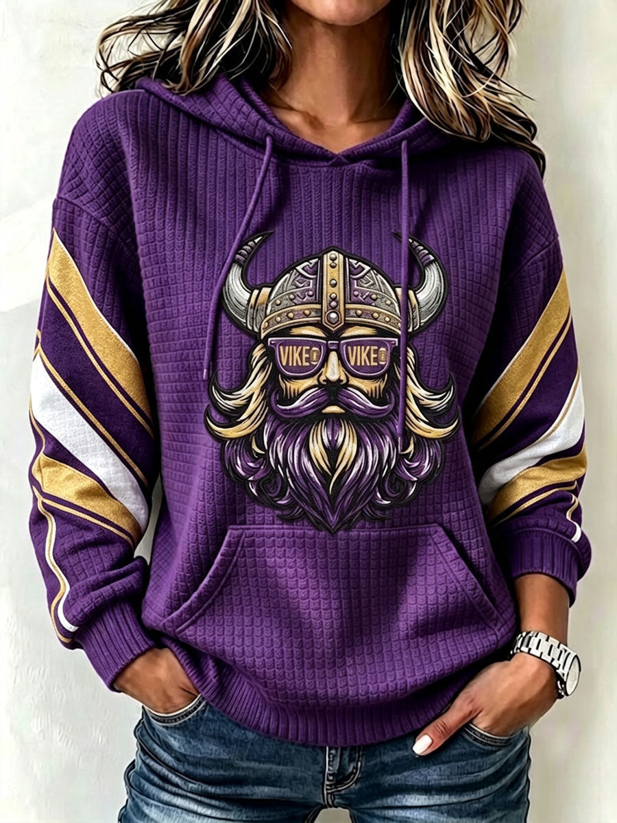Women's Football Print Sweatshirt