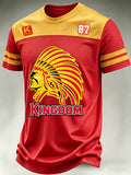 Men'S Football Print Waffle T-Shirt