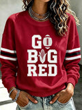 Women's Football Pattern Casual Sweatshirt