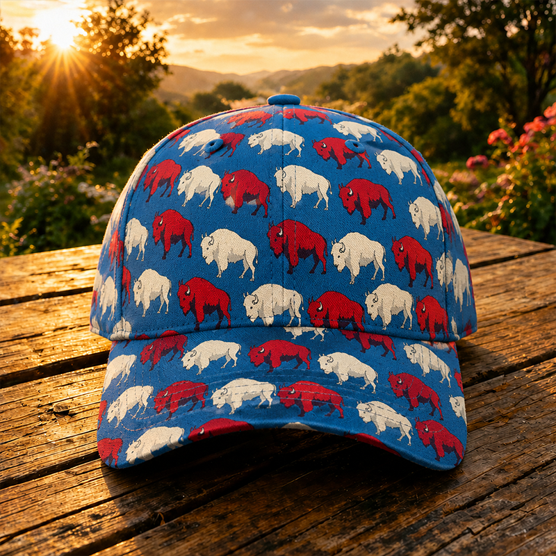 250th Anniversary of Independence Buffalo-Themed Casual Baseball Cap