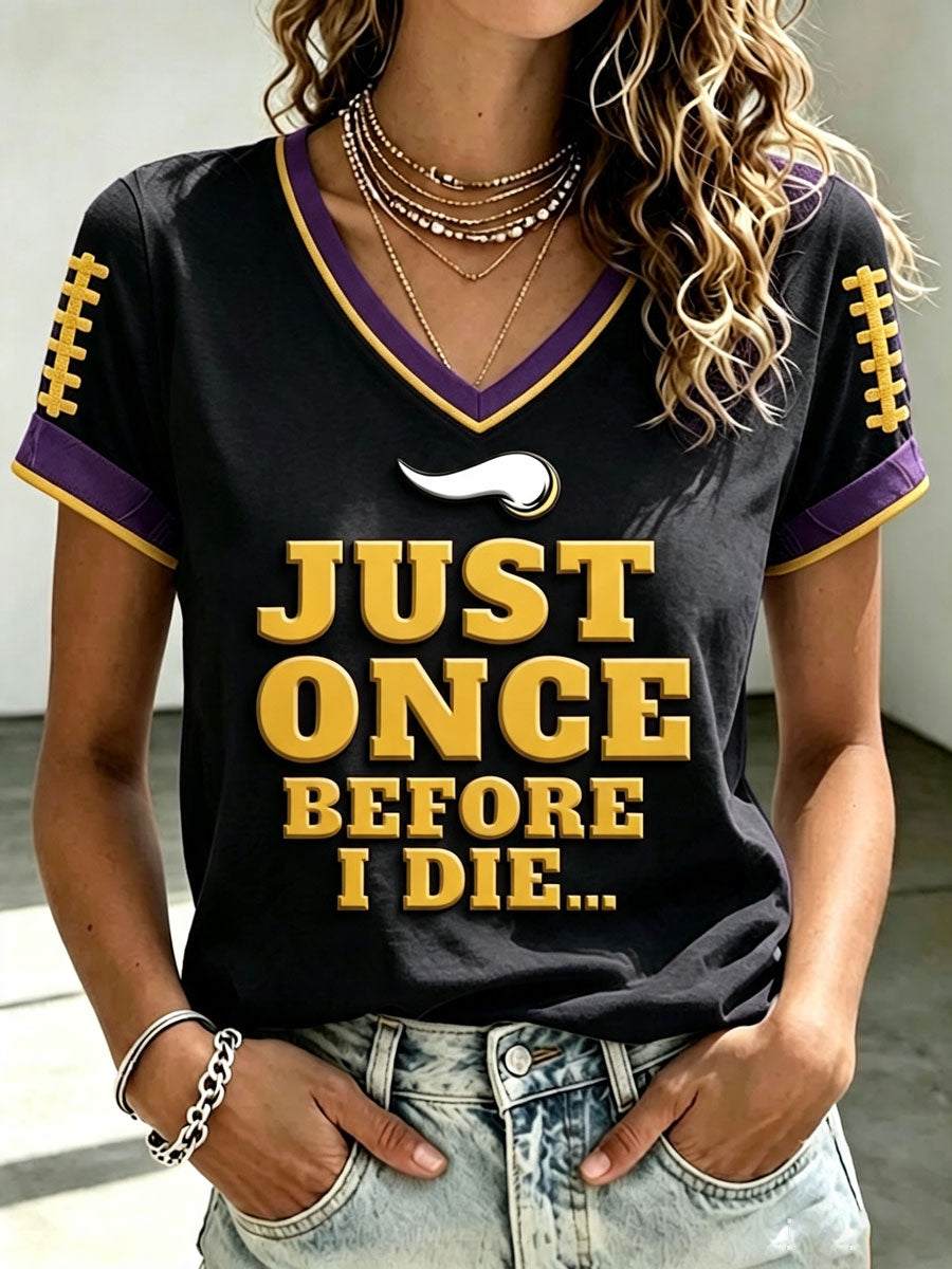 Women's Football Print Short-Sleeve T-Shirt