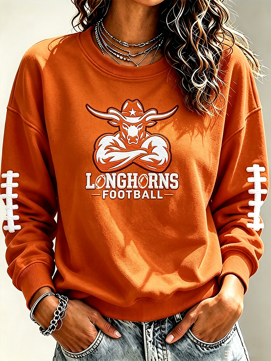 Women'S Retro Rugby Round Neck Sports Shirt