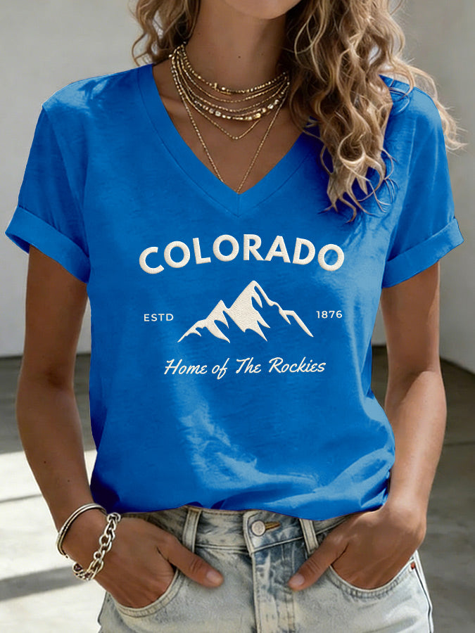 Women'S Casual Colorado Strong T-Shirt
