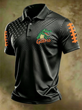 Men'S Retro Football Polo Shirt