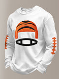 Men'S Football Printed Waffle T-Shirt