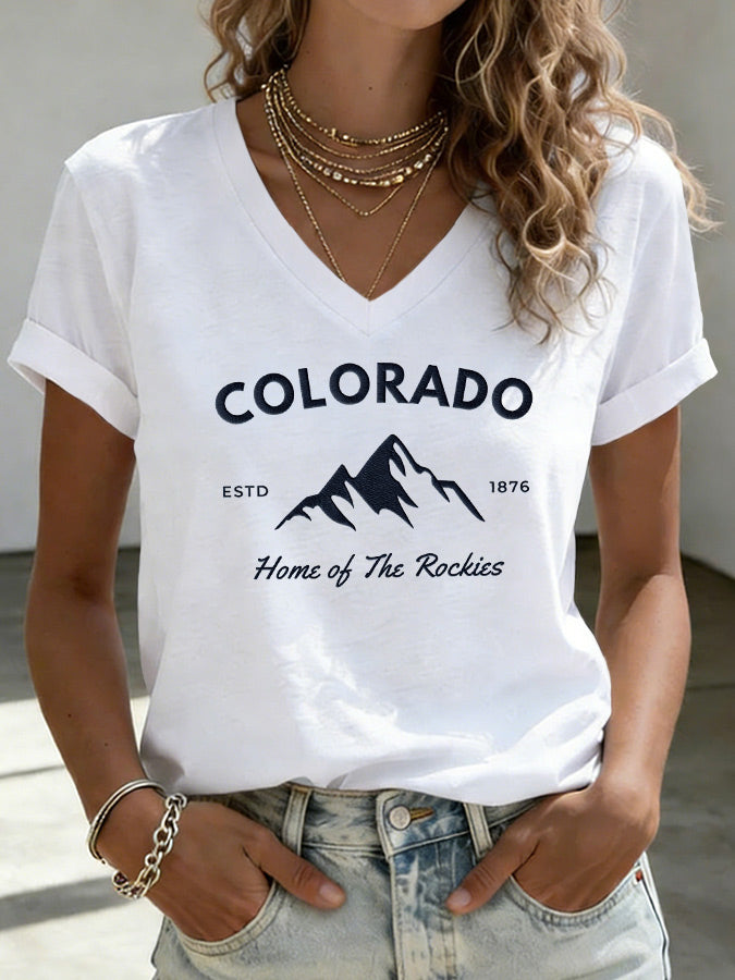 Women'S Casual Colorado Strong T-Shirt