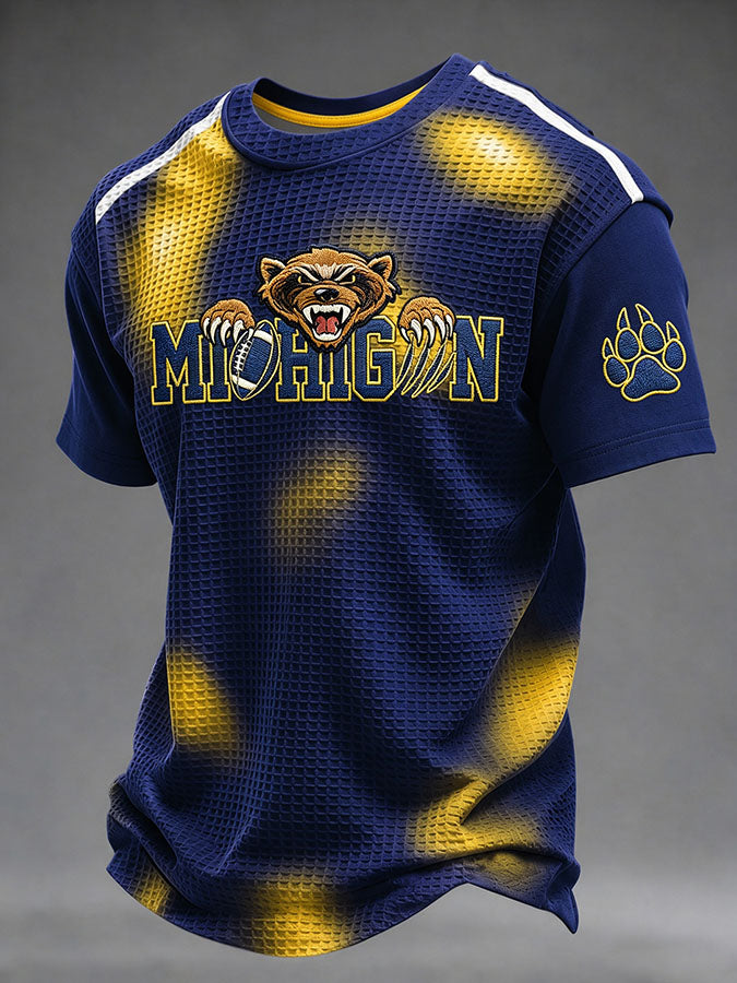 Men'S Football Fan Waffle T-Shirt