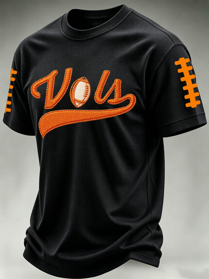 Men'S Football Print Waffle T-Shirt