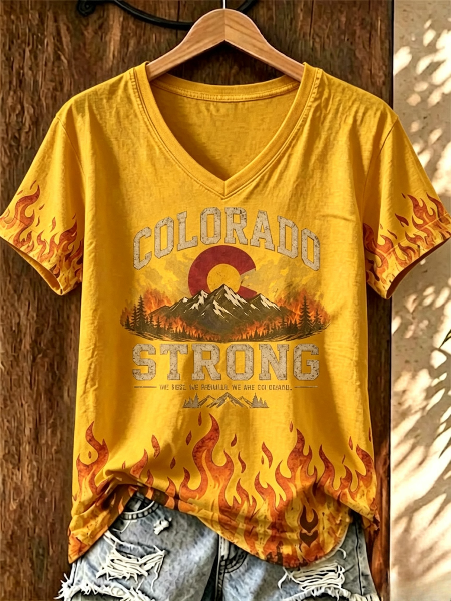 Colorado Strong Commemorative Women'S Casual T-Shirt