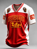 Men'S Football Fan Printed T-Shirt