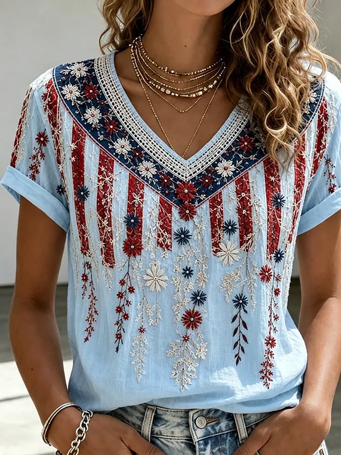 Women's Casual Printed Top