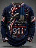 Men's 9/11 Anniversary Casual Printed T-shirt