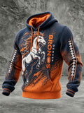 Men's Football Printed Casual Hoodie
