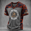 Men's Buffalo Soldier Summer V-Neck T-Shirt